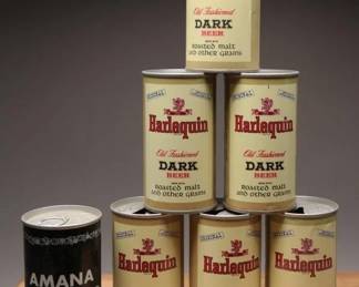 Harlequin & Amana Beer Cans, 1970s