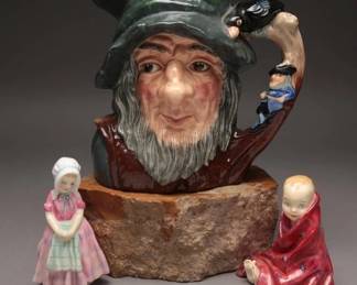 Three Royal Doulton Figurines & Mug