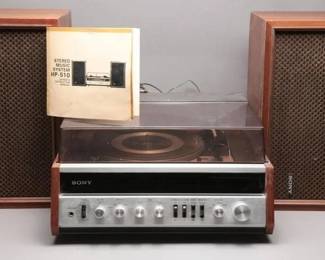 Sony HP-510 Stereo System with Speakers