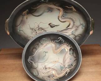 Vintage TMK Hand-Painted Japanese Dish Set