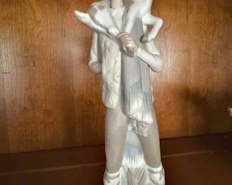 Lladro Shepherd Boy with Goat Figurine