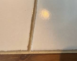 Wood Wine Rack & Counter with Grape Design Tile Top