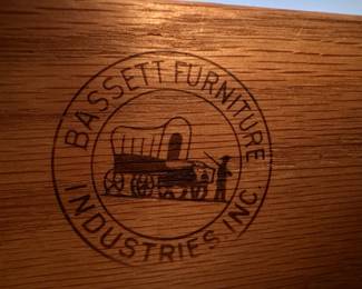 Mid Century Bassett Furniture Matching Dressers with Tapered Legs