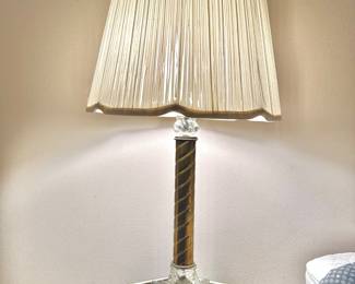 Brass & Glass Table Lamp