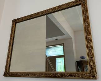 Gold Gilt Grape Vine Design Rectangular Mirror