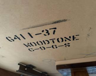 Stanley French Provincial Style Dining Table with 6 Cane Back Dining Chairs