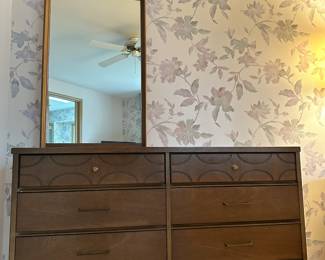 Mid Century Bassett Furniture Matching Dressers with Tapered Legs