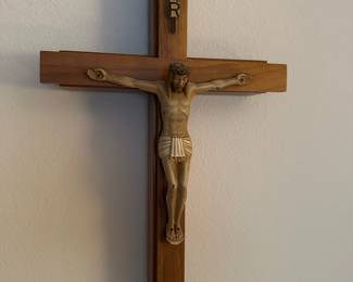 Oak Crucifix Cross