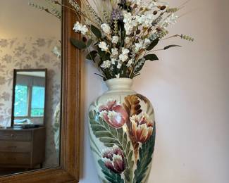 Hand Painted Floral Design Vase