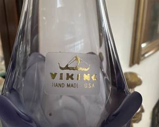 Viking Glass Lavender Cabbage Vase