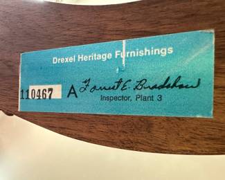 Drexel Heritage Glass Top Coffee Table