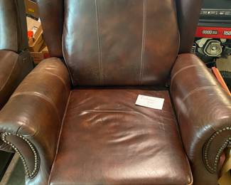Leather recliner