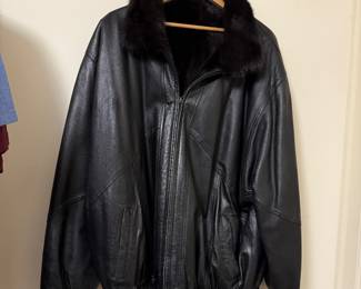 Men's Reversible Leather Coat