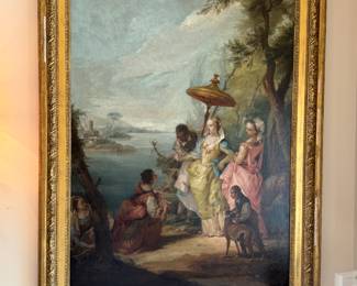 Francesco Zugno (1709-1787) "The Finding of Moses" *One of a pair 45" x 59"