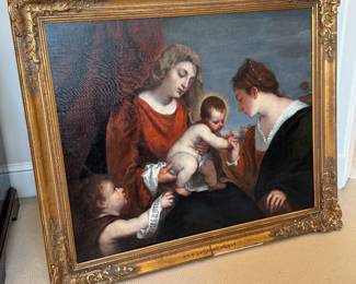Follower of Titian "Mystical Marriage of St. Catherine"