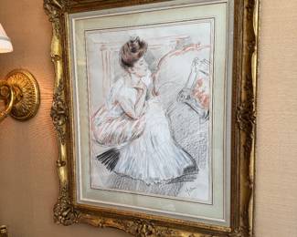 Paul Cesar Helleu (1859-1927) "Madame Helleu" c.1900-02