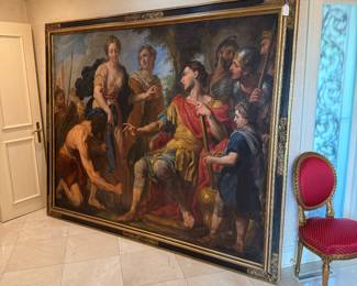 Antonio Molinari "The Continence of Scipio" 99" x 80"