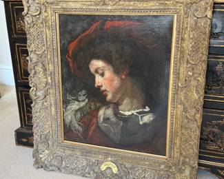Thomas Couture (1815-1879) "Youth in Red Hat"