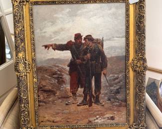 Wilfrid Constant Beauquesne (1847-1913) "The Outpost"