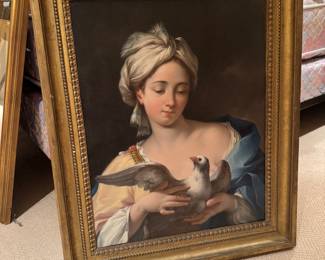 Possibly Joseph-Marie Vien - Bolognese School "Personification of Peace"
