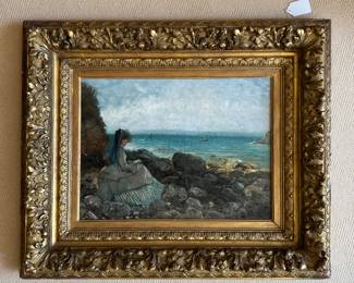 Agapit Stevens (1849-1917) "By the Sea"
