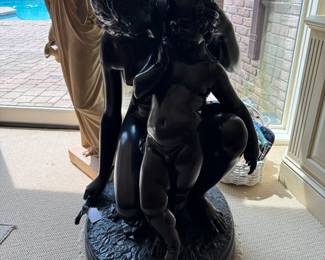 Jean Jacques Pradier (1792-1852) "Venus and Cupid" Dated 1844