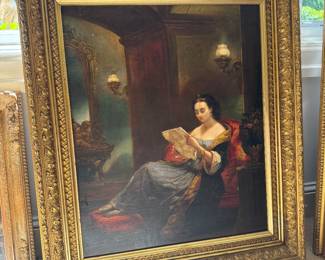 French Interior Scene Painting