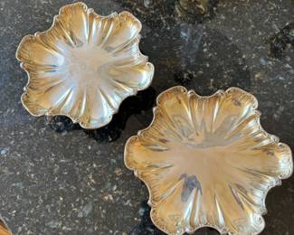 Pair of 19th c. French Sterling dishes