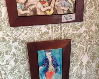 Emanuel’s Terzani Italian handpainted tiles