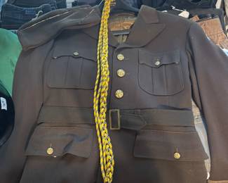 Military uniform with cap