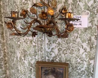 Pair Italian sconces