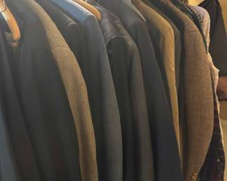 Lots of men’s suits and clothing- mostly from Collins and Williams