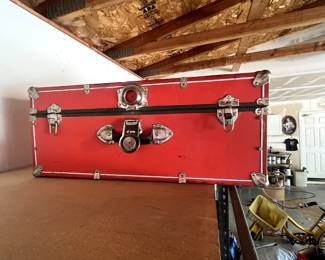 Vintage storage trunk.