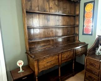 Antique buffet and shelving piece. 1700's.