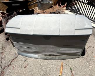 Outdoor storage container.