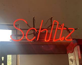 Vintage 1960's Schlitz neon beer sign.