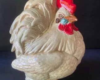 Hand Painted BBK Rooster Cookie Jar