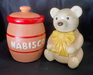 Metlox Bear And McCoy Honey Pot Pair Of Cookie Jars
