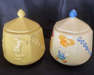 Metlox Twin Cookie Jars