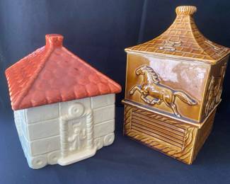 Brown House from The Home Of Senator Jackson And Gingerbread Man House Cookie Jars