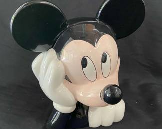 Mickey Mouse Head Ceramic Cookie Jar By Treasure Craft