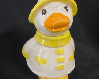 Puddles The Duck Cookie Jar By Metlox