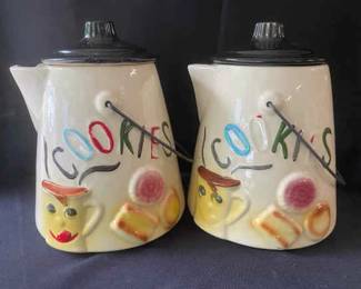 Set Of Two McCoy Cookie Kettle Cookie Jars