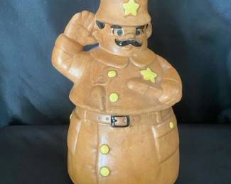 Keystone Cop Twin Winton Cooke Jar