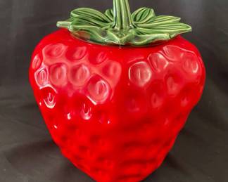 McCoy Red Strawberry Cookie Jar