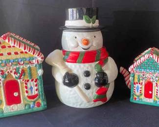 Christmas Cookie Jar Lot