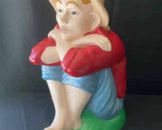 Arnels Farm Boy Huck Finn Cookie Jar