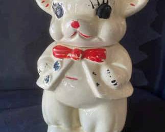 Rare Vintage Turnabout Teddy Bear Cookie Jar