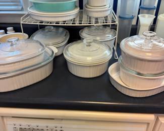 Corning Ware in different sizes and shapes!