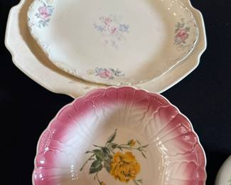 antique serving dishes